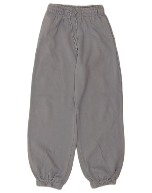 Zara Womens Tracksuit Trousers Joggers UK 8 Small Blue Cotton