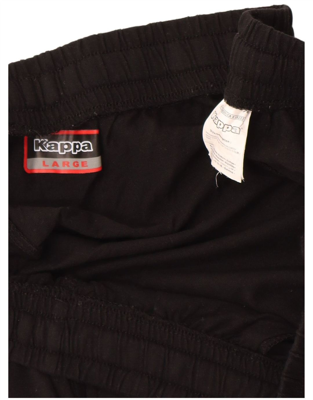 Pantaloni scurți sport Kappa pentru bărbați, mari, negru, bumbac
