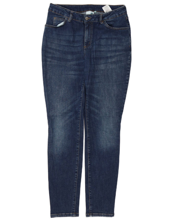 Blugi skinny pentru femei Weird Fish UK 14 Medium W29 L30 Bumbac albastru