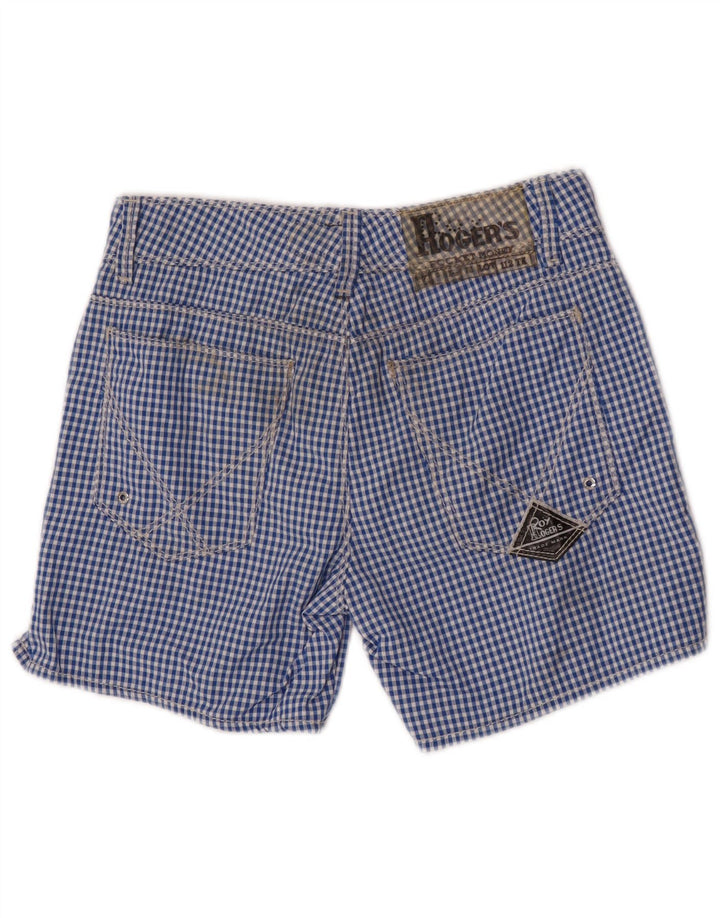 Pantaloni scurti chino Roy Rogers pentru băieți 11-12 ani W26 poliamidă vichy albastru