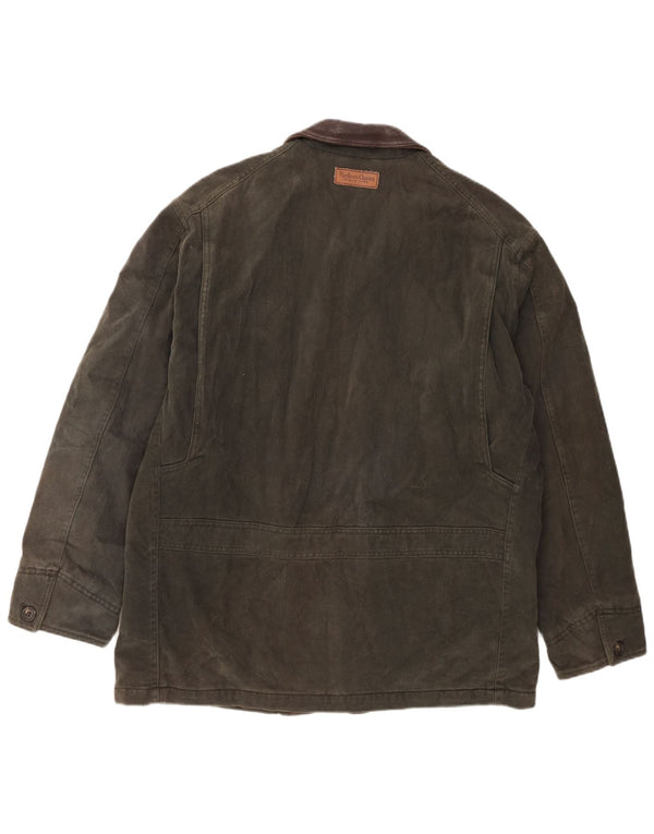 MARLBORO CLASSICS Jachetă utilitare pentru bărbați UK 38 Medium Khaki Colorblock