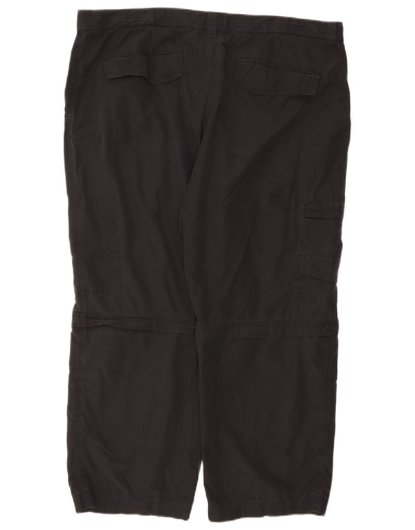 Pantaloni cargo drepti pentru bărbați Marks & Spencer W44 L29 bumbac negru