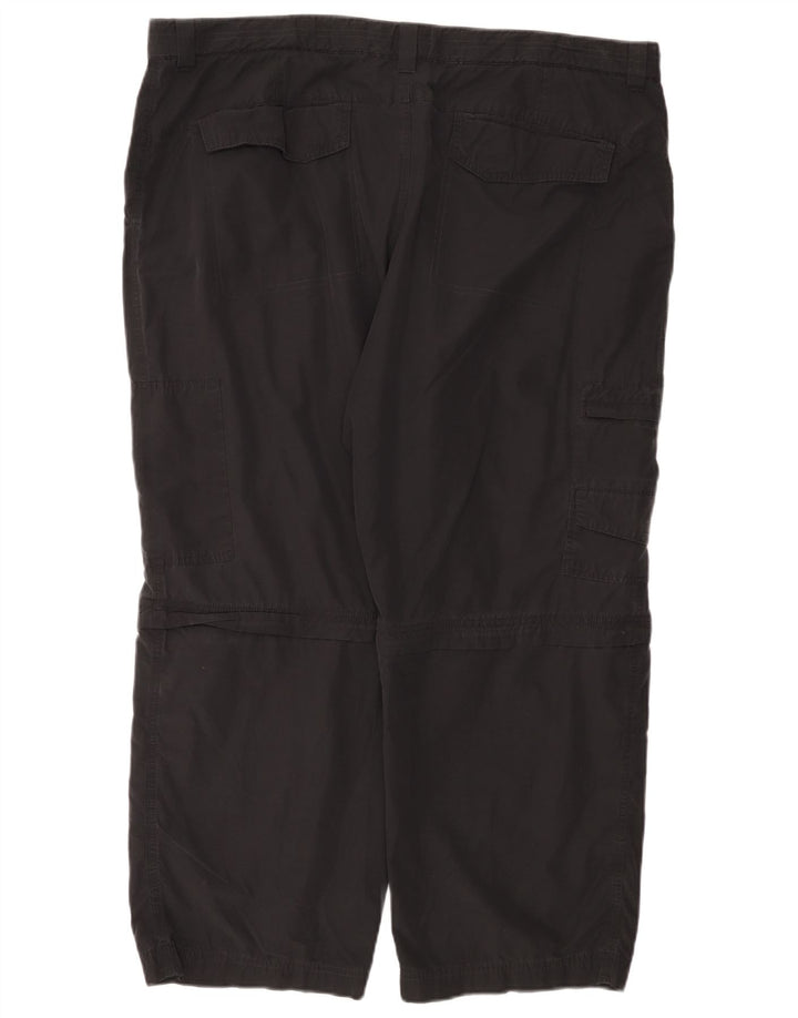 Pantaloni cargo drepti pentru bărbați Marks & Spencer W44 L29 bumbac negru