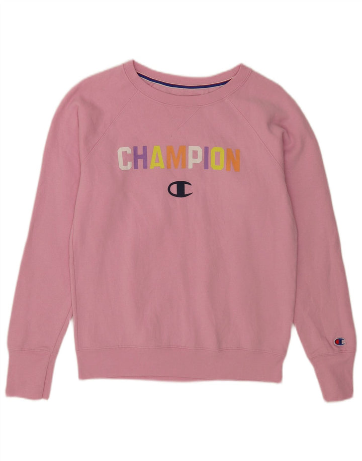 Pulover cu grafic pentru femei Champion UK 10 Poliester roz mic