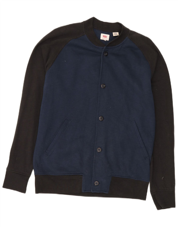 Jachetă Varsity pentru bărbați LEVI'S UK 40 mare, albastru marin, bumbac color bloc