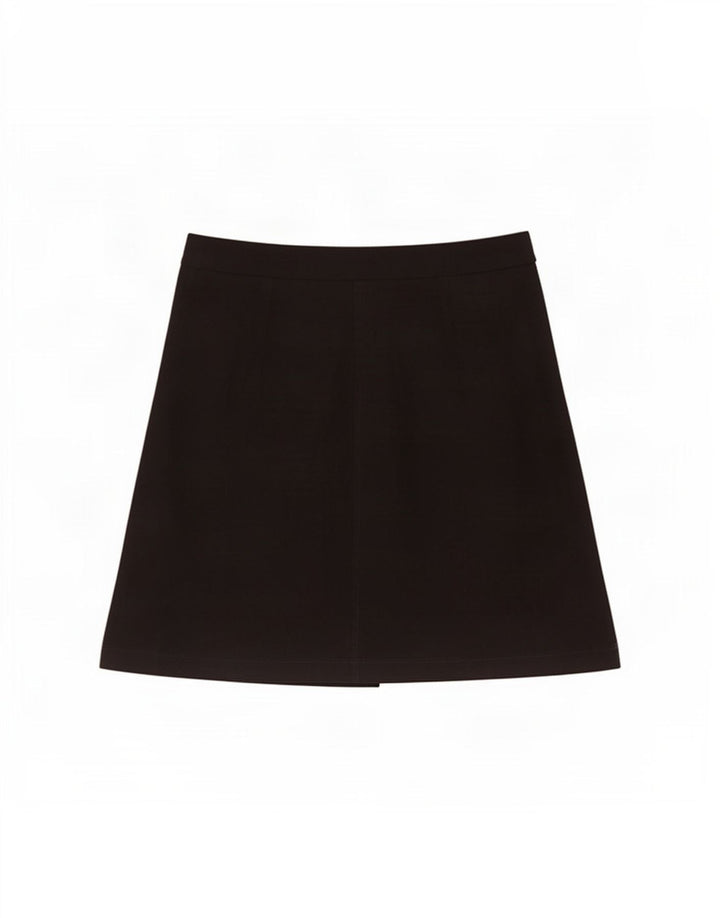 Fusta Wrap pentru femei Topshop UK 8 Small W28 Poliester negru