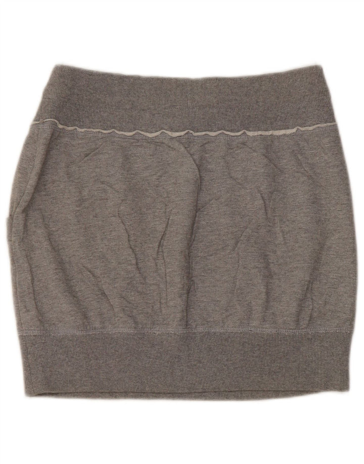 Fusta mini pentru femei Benetton W30 Gri mediu