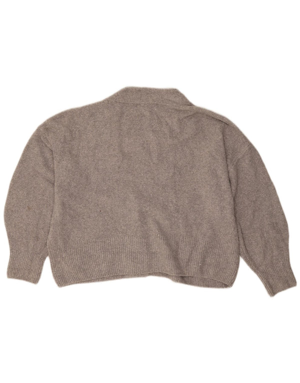 Pulover cardigan supradimensionat pentru femei Marks & Spencer UK 18 XL bumbac gri