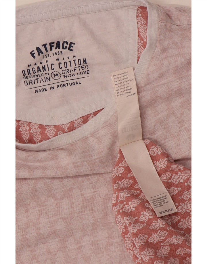 Tricou pentru bărbați Fat Face Top Medium Pink Paisley Bumbac