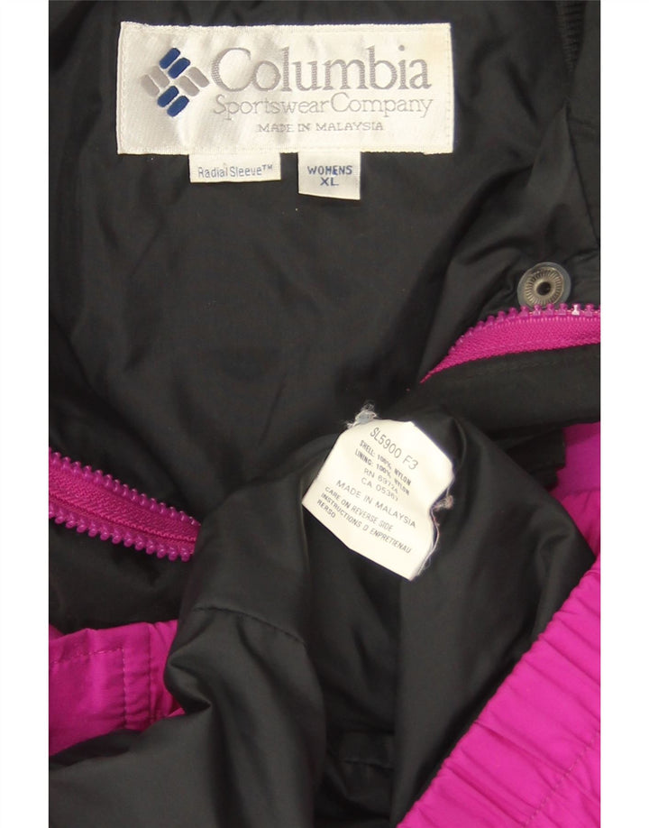 Jachetă bomber oversized Bugaboo Columbia pentru femei UK 18 XL Violet colorblock