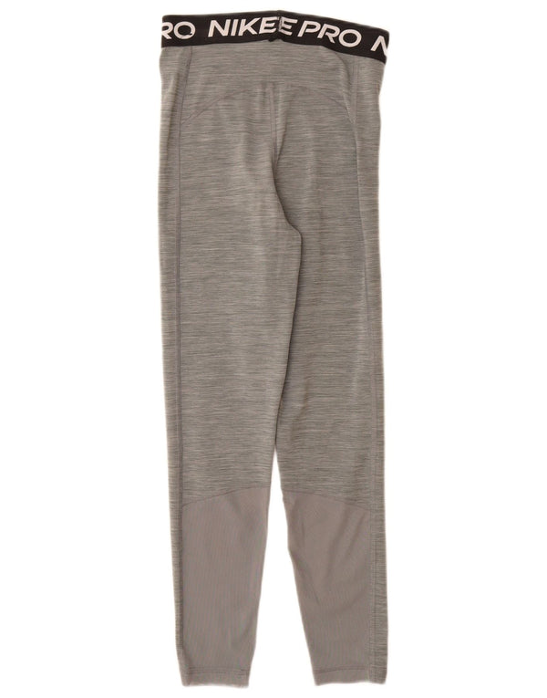 Leggings cu grafice Nike Dri Fit pentru femei UK 6 XS poliester gri