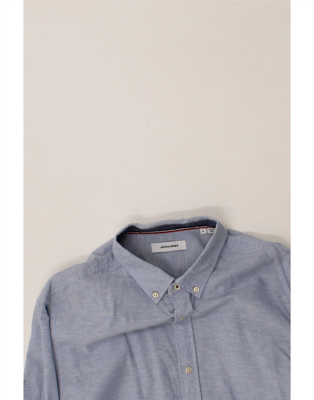 JACK & JONES Mens Shirt Large Blue Vintage Jack & Jones and Second-Hand Jack & Jones from Messina Hembry 