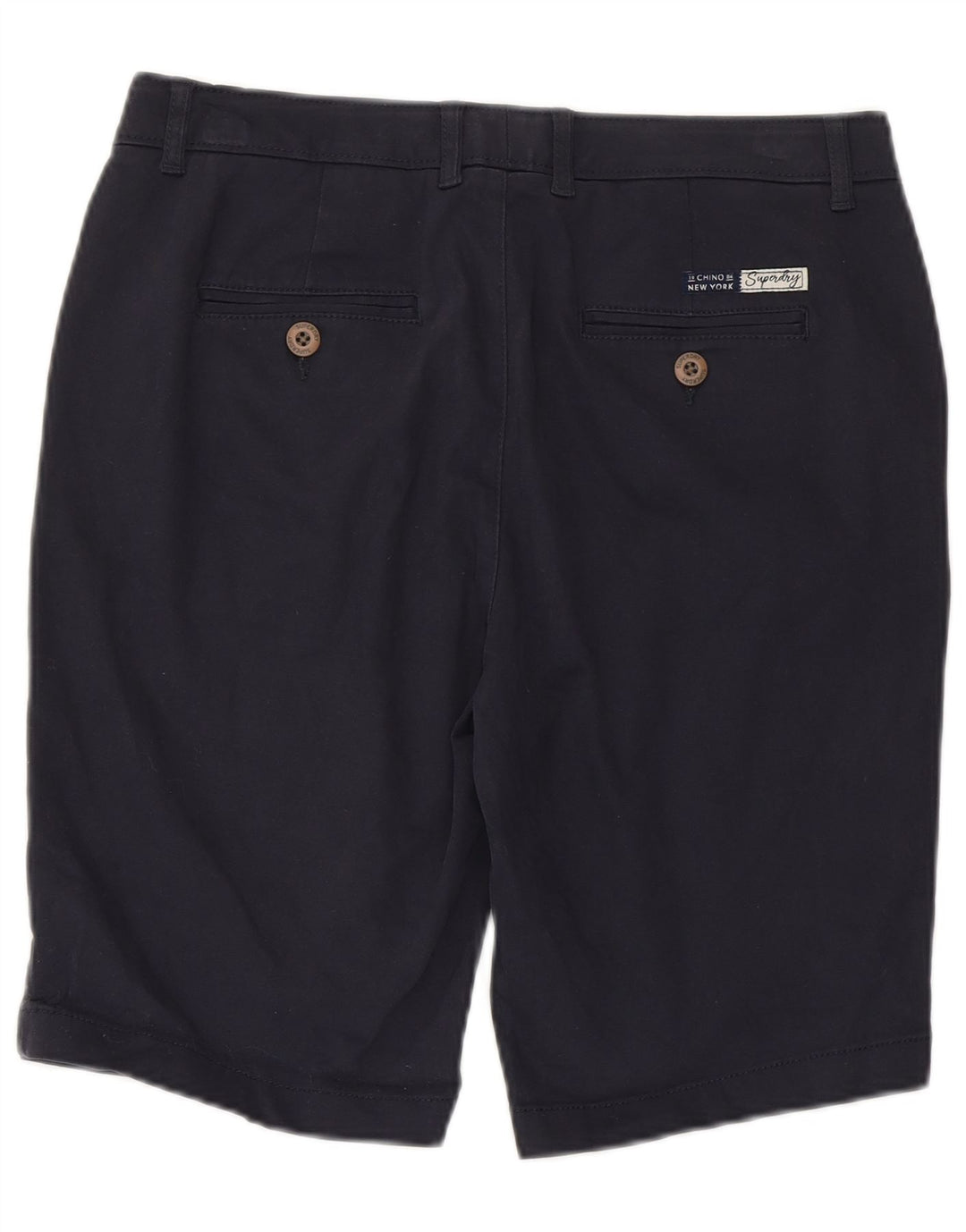 SUPERDRY Pantaloni chino pentru femei UK 10 Small W30 Bumbac bleumarin