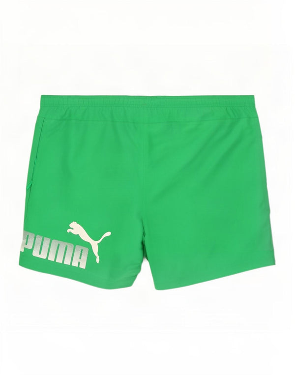 Puma Mens Graphic Sport Shorts XL Green Polyester