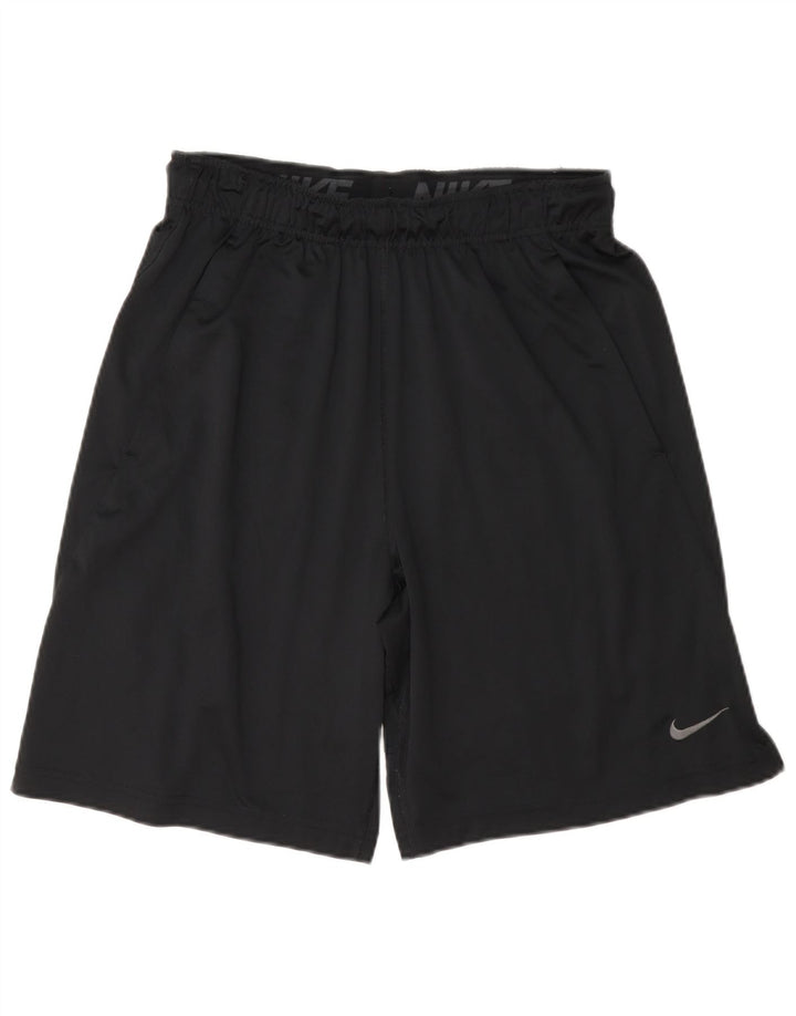 Pantaloni scurți sport Nike Dri Fit pentru bărbați, poliester negru mic