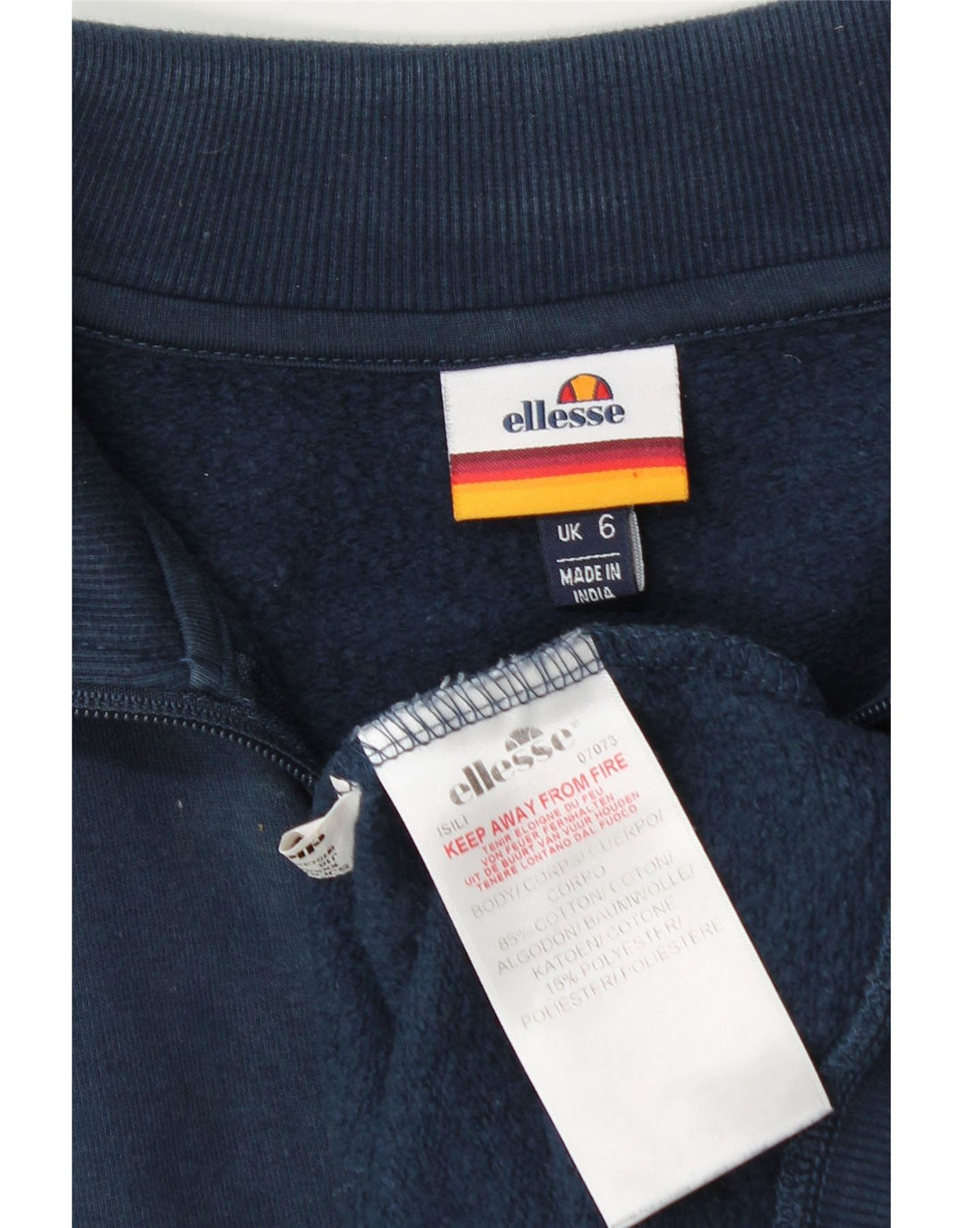 Pulover cu grafic supradimensionat pentru femei Ellesse UK 6 XS bleumarin