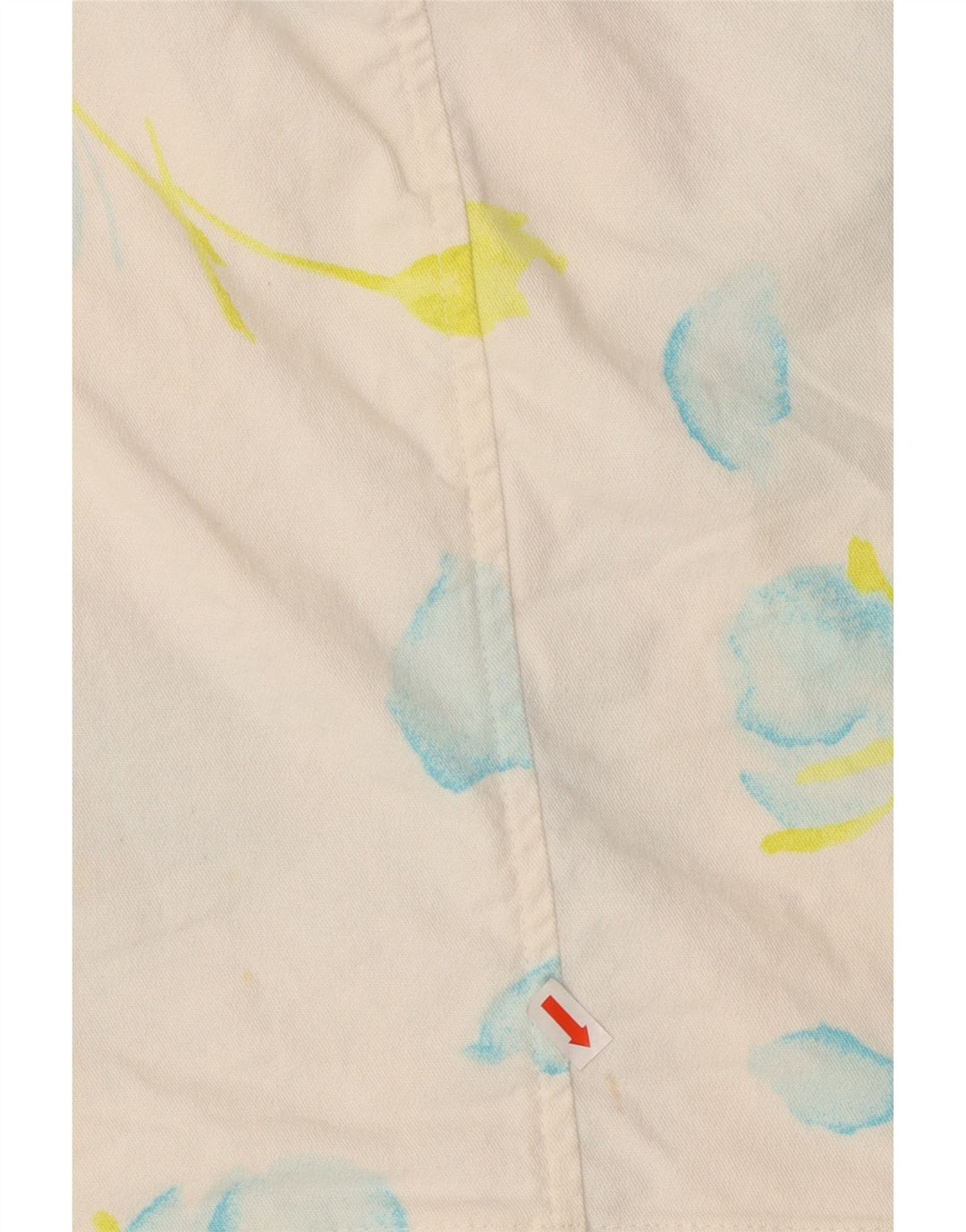 Fusta de blugi pentru femei FORT & MADOX W26 Small Off White Floral