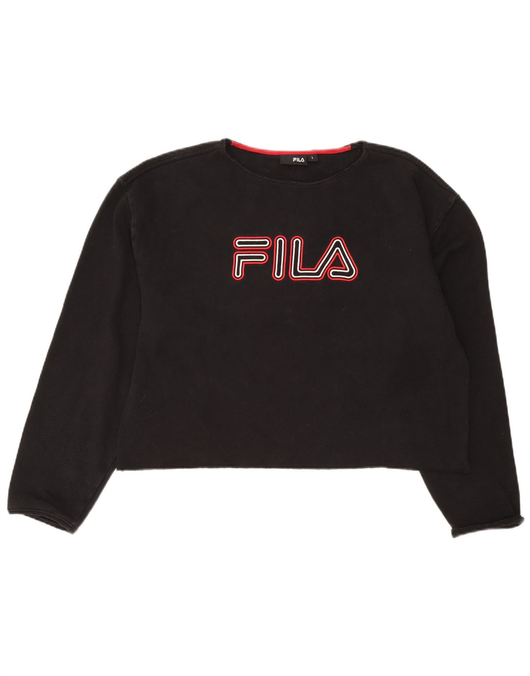 Pulover pentru damă Fila Crop Graphic Pulover UK 16 Large Black