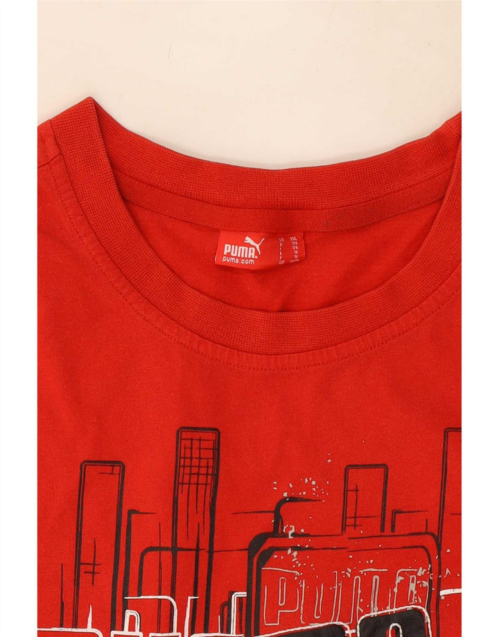 Tricou grafic Puma pentru băieți Top 15-16 ani roșu
