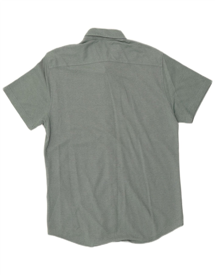 Cămașă cu mânecă scurtă pentru bărbați DOCKERS, din bumbac verde mediu