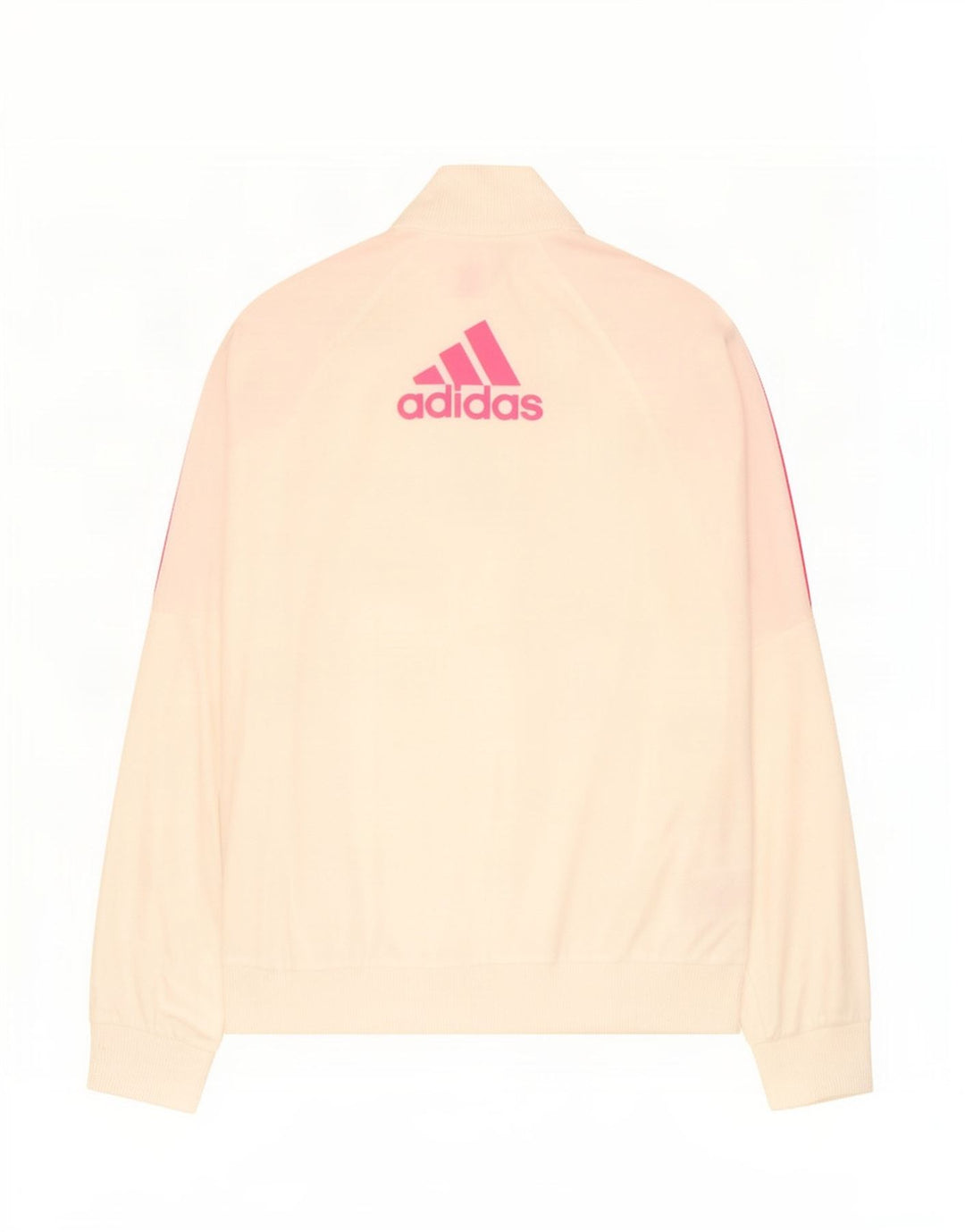 Jachetă de trening pentru fete Adidas 14-15 ani din poliester alb