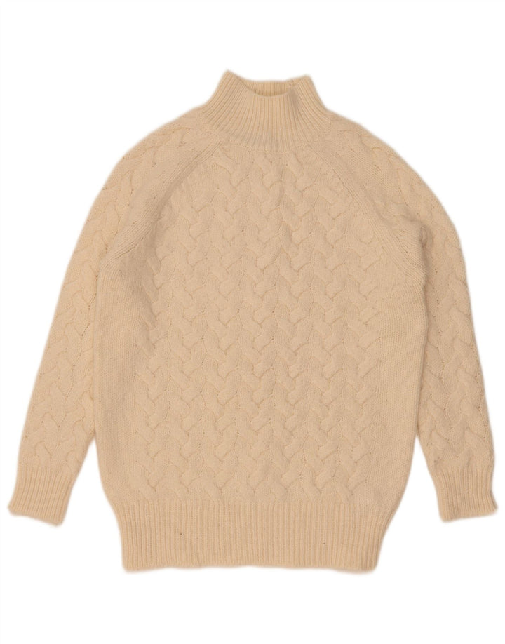 Pulover cu gât țestoasă pentru femei Marks & Spencer UK 10 Mic Bej