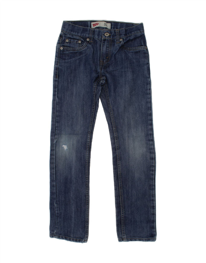 LEVI'S Boys 511 Slim Jeans 9-10 Years W25 L25 Blue Cotton Vintage Levi's and Second-Hand Levi's from Messina Hembry 