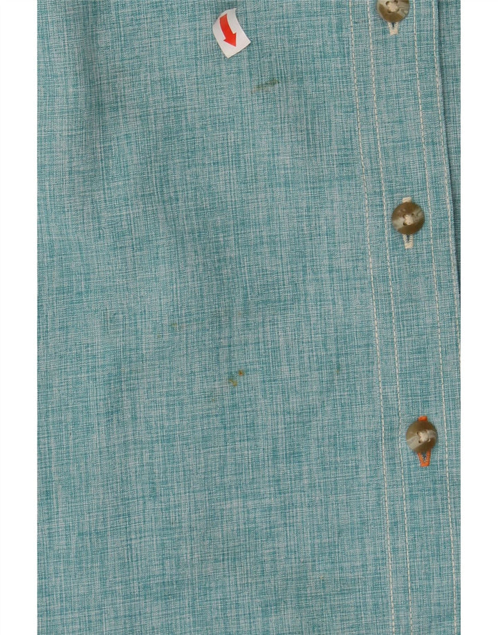 ORVIS Womens Short Sleeve Shirt UK 10 Small Green Polyester Vintage Orvis and Second-Hand Orvis from Messina Hembry 