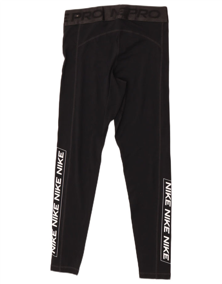 Leggings grafic Nike pentru femei UK 14 Poliester mediu negru