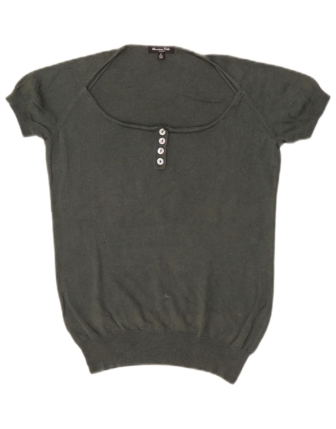 Pulover pentru femei Massimo Dutti cu gât de barcă UK 10 Small Khaki