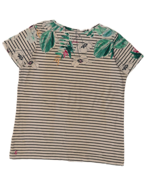 Tricou grafic Joules pentru femei Top UK 14 Large White Striped