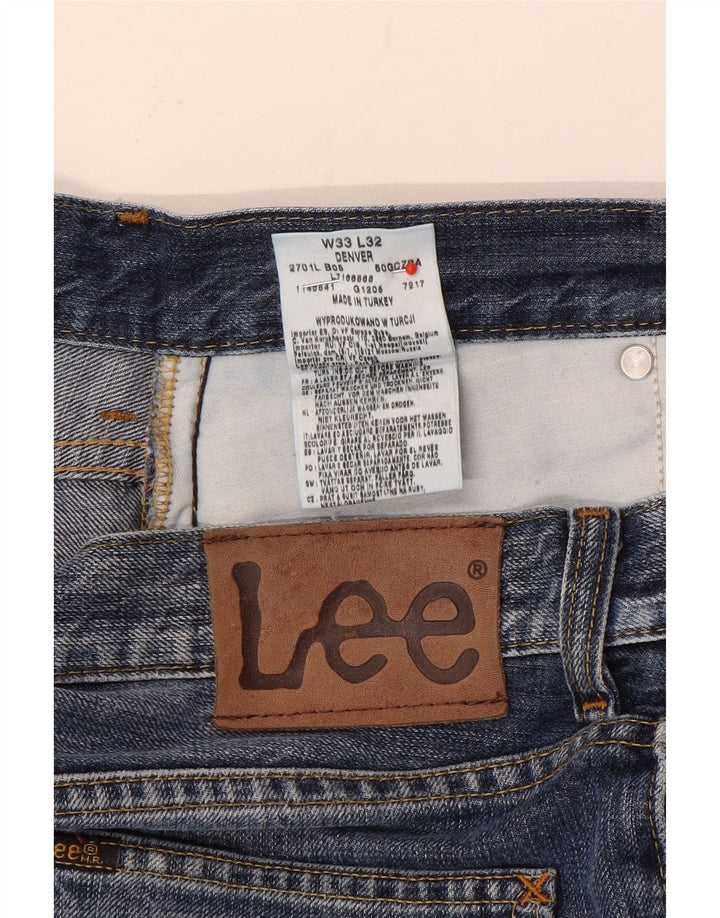 Blugi pentru bărbați Lee Denver Bootcut W33 L32 Bumbac bleumarin