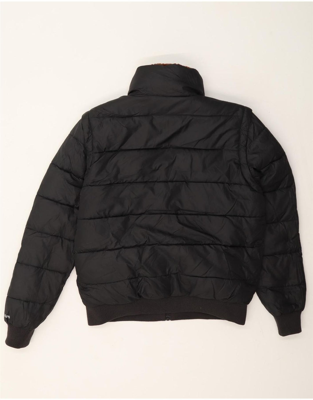 Jachetă căptușită reversibilă pentru bărbați Calvin Klein UK 36, maro mic, bloc de culoare