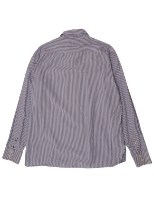 Cămașă pentru bărbați Tommy Hilfiger, cu tăiere obișnuită, XL, bumbac cu dungi albastre
