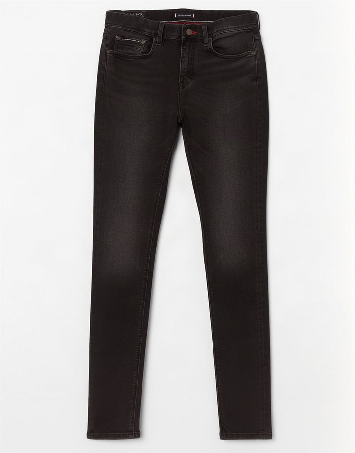 Blugi Tommy Hilfiger Bleecker Slim pentru bărbați W33 L32 bumbac negru
