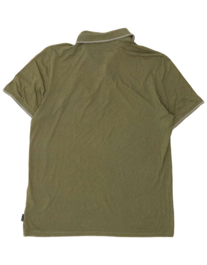 Tricou polo pentru bărbați Ted Baker Mărimea 4 mare, bumbac kaki