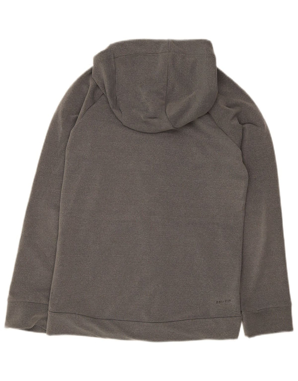 Pulover Nike Dri Fit Zip pentru femei UK 14 Poliester mare gri