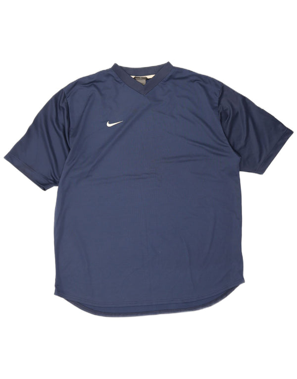 Tricou pentru bărbați Nike Top UK 45/47 XL Bleumarin Poliester color bloc