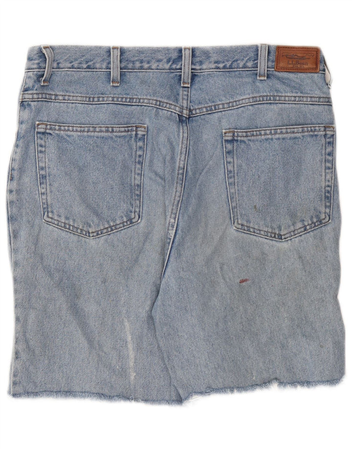 Pantaloni scurți din denim pentru bărbați L.L.BEAN W34, bumbac albastru mare