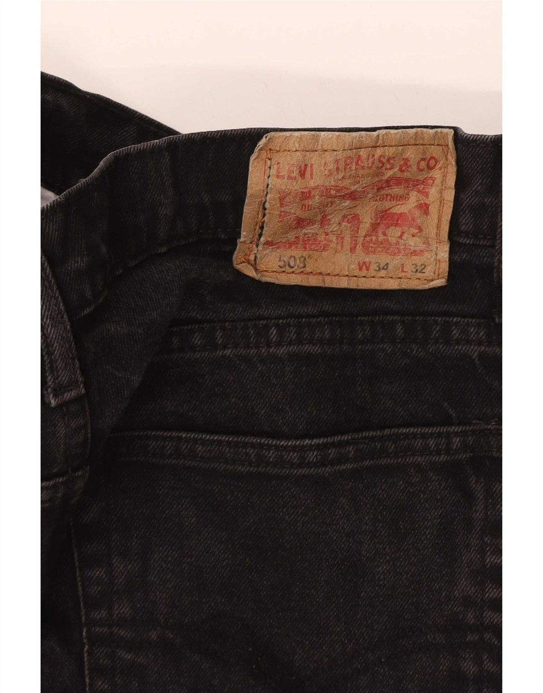 Blugi conici pentru bărbați Levi's 508 W34 L32 negri
