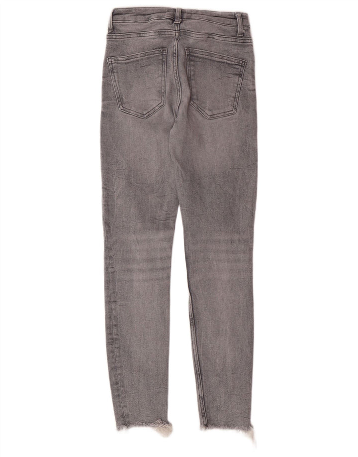 Blugi skinny dama Zara EU 36 XS W26 L28 Gri Bumbac Modern