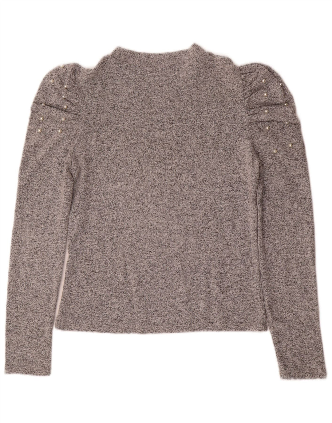 Pulover pentru damă Zara, cu gâtul turn, UK 12, gri mediu