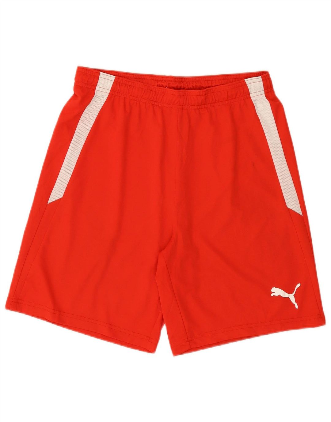 Pantaloni scurți sport Puma pentru bărbați, roșu mediu, poliester color bloc