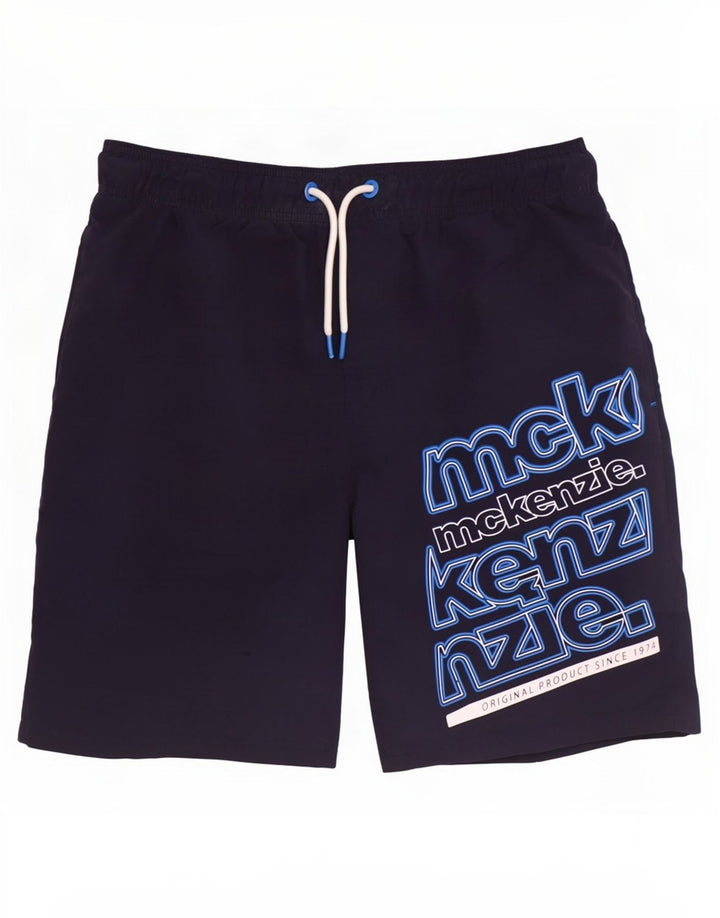 Pantaloni scurți de înot grafic pentru bărbați Mckenzie, poliester mediu albastru bleumarin