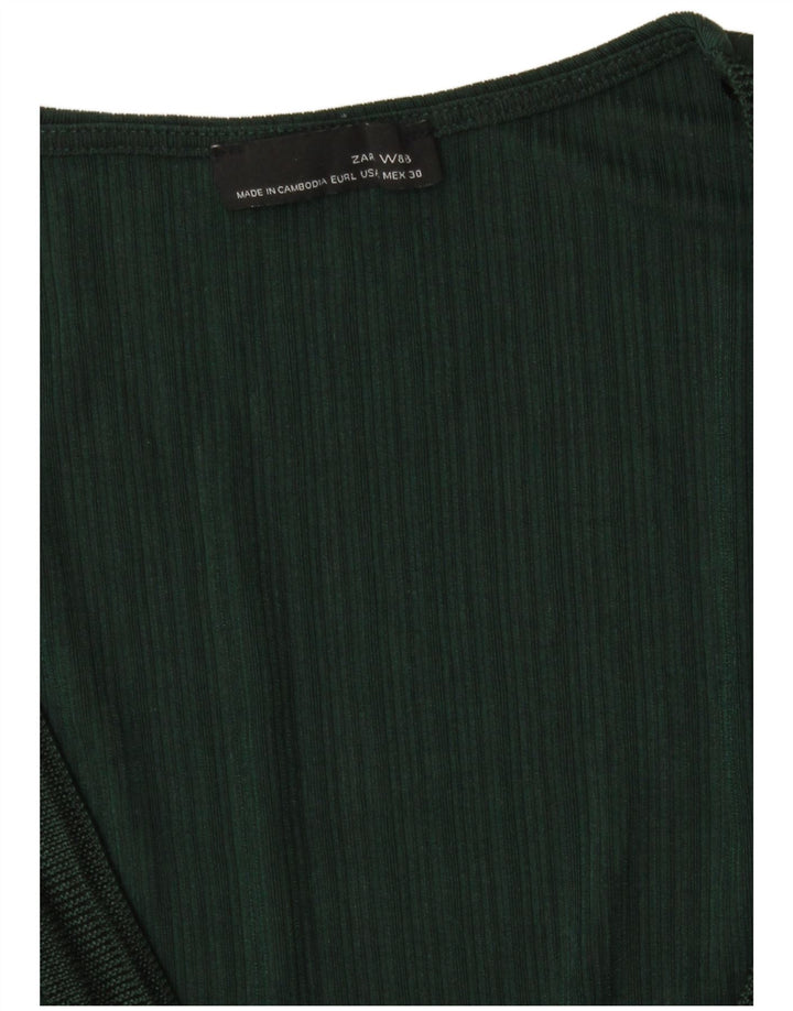Rochie de bază pentru femei Zara UK 14 mare verde