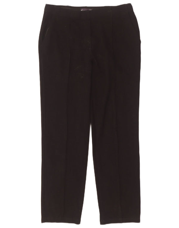 Pantaloni chino drepti pentru femei Marks & Spencer UK 12 Medium W28 L30 Negru