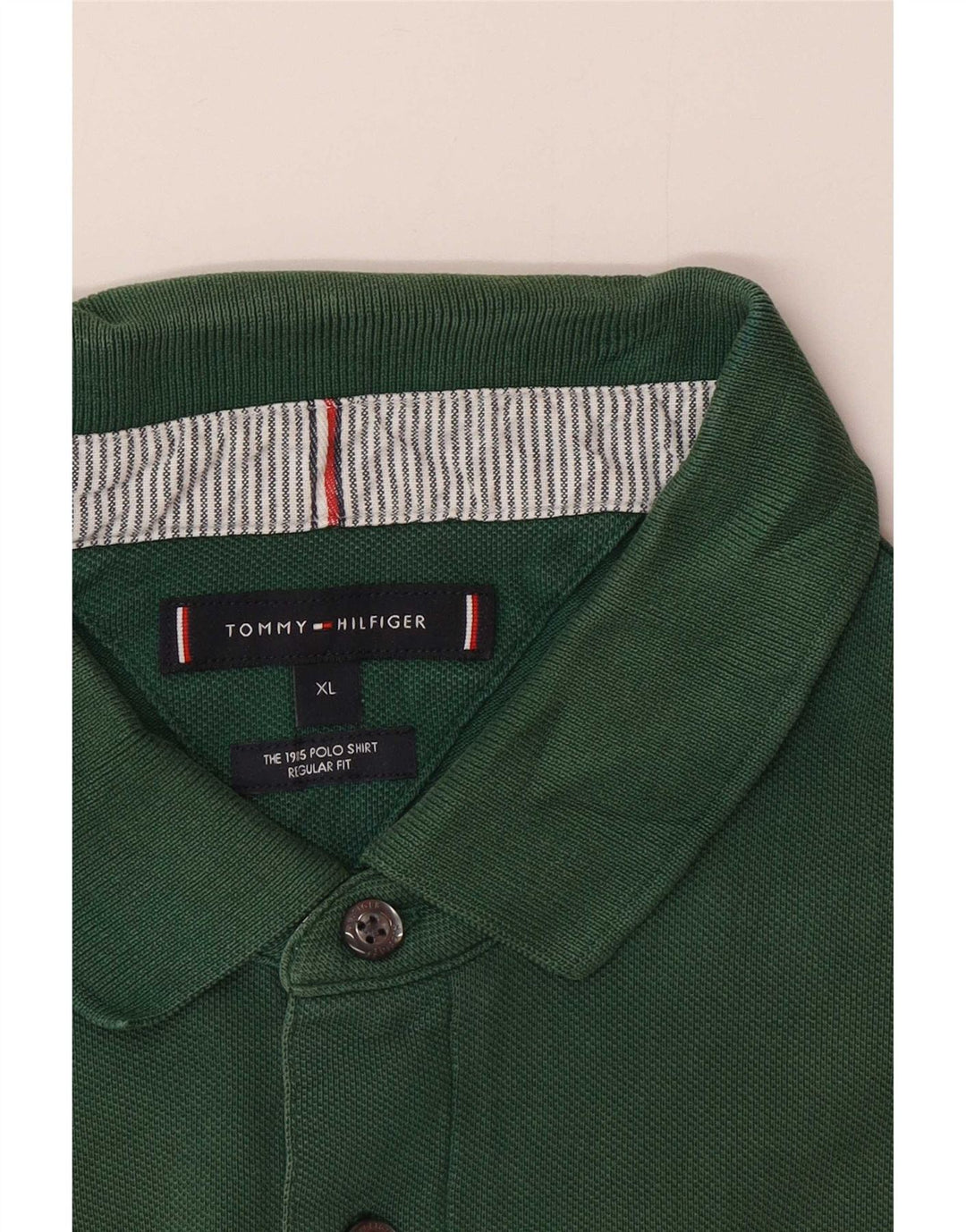 Cămașă polo Tommy Hilfiger pentru bărbați, cu formă regulată, XL, verde