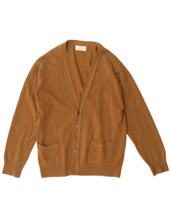 Pulover cardigan pentru bărbați BENETTON IT 48 Medium Brown Lambswool