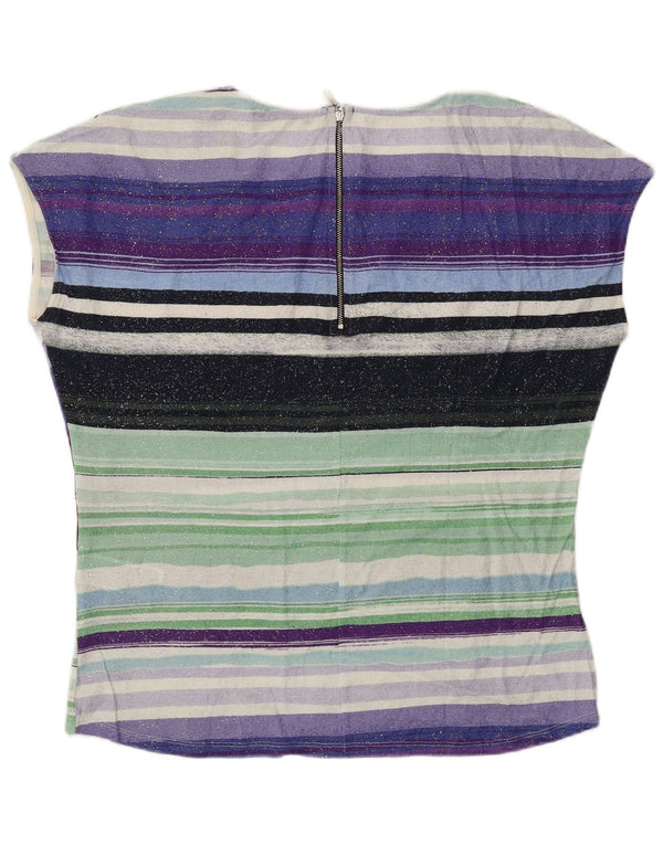 Bluză cu grafică Desigual pentru femei UK 18 XL, cu dungi multicolore