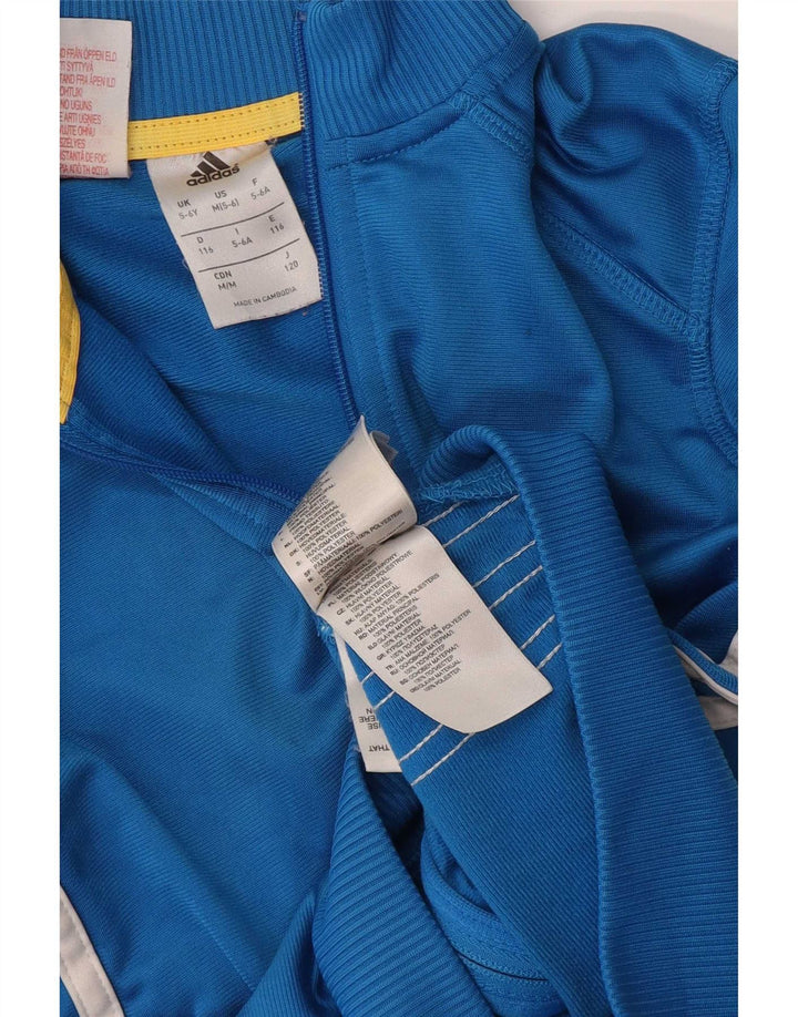 Jachetă de trening pentru băieți Adidas 5-6 ani poliester albastru